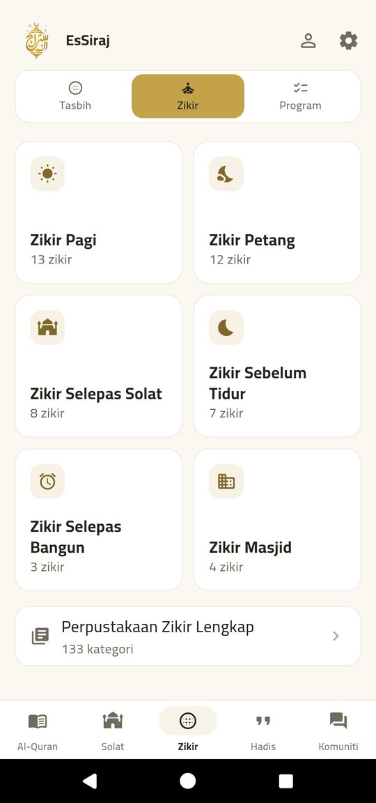 Zikir di mana-mana — Mengingati Allah — terbentang atas hari anda.